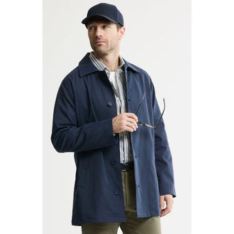 J.A.C.H.S. Tech Twill Mott Coat in Navy at Nordstrom, Size Xx-Large