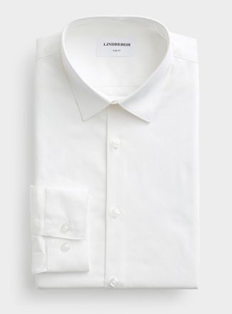 Lindbergh Mens SuperFlex solid shirt Slim fit