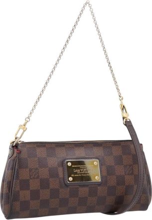 Louis Vuitton Eva Damier Brown Canvas Handbag (Pre-Owned)
