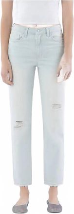 Flying Monkey Super High Rise Mom Jeans In Blue