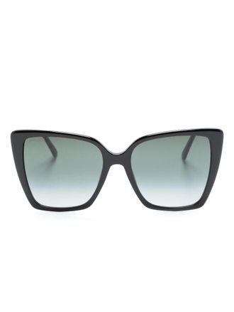 Jimmy Choo Eyewear Zonnebril met oversized montuur - Zwart