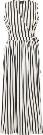 Dreimaster Dreimaster Wikkeljurk Dames zwart en wit