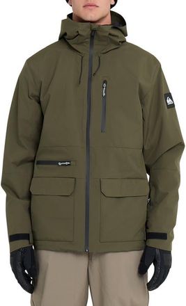 Quiksilver Quest Stretch Water Repellent Jacket in Grape Leaf at Nordstrom, Size X-Large