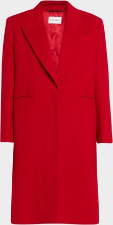 Givenchy Single-Breasted Mid-Length Wool Coat