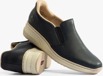 Rieker 48761-14 Womens Shoes Blue Leather - Size UK 7.5