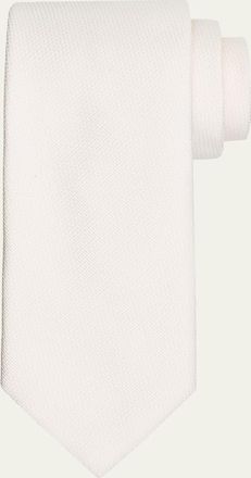 Tom Ford Mens Micro-Jacquard Silk Tie