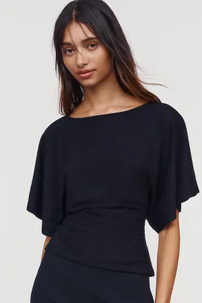 Maeve Flutter-Sleeve Top