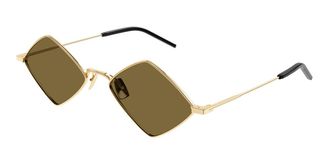 Saint Laurent SL 302 LISA 011 Mens Sunglasses Gold Size 55