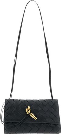 Bottega Veneta Black Andiamo Mini Crossbody Bag