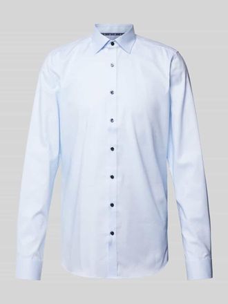 Olymp Level 5 Slim Fit Businesshemd aus reiner Baumwolle mit extralangem Arm in Bleu, Gr&ouml;&szlig;e 40L