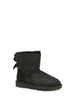UGG Womens Boots Mini Bailey Bow Ii Black Upper: Mutton