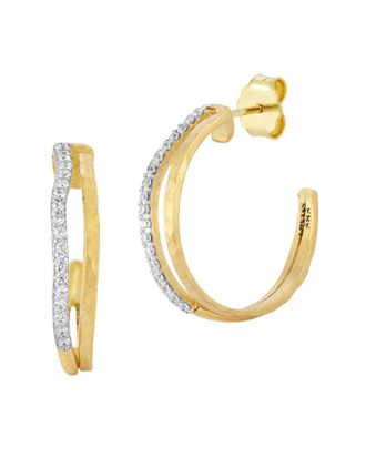 I.Reiss Company 14K 0.22 Ct. Tw. Diamond Hoops