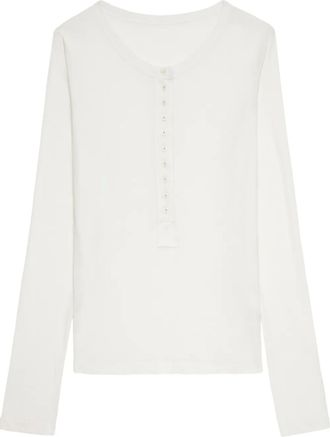 Zadig&Voltaire Top Blair a maniche lunghe - Bianco