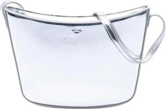 Celine Pre-owned Croque Schoudertas - Dames - Vintage Schoudertas - Grijs - ONE Size - Leer - Vintage