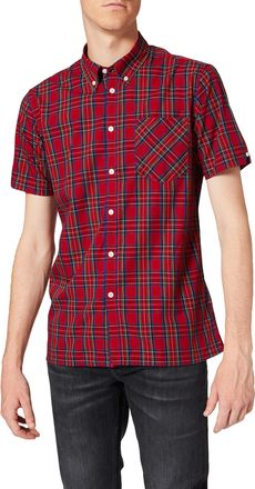 Merc Mens Mack, Shirt, Short Sleeve, Stewart Red, L