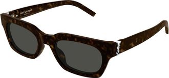 Saint Laurent M175 Zonnebril - Dames - Zonnebrillen - Bruin - 52 MM - Nylon - Accessoires