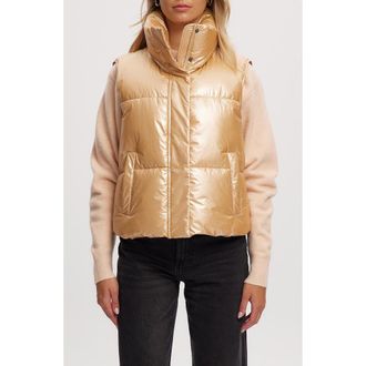 Noize Aurora Water-Resistant Puffer Vest in Rosegoldme at Nordstrom Rack, Size Xx-Large