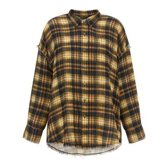 R13 Dames, Blouses & Shirts, Veelkleurig, Maat: S Katoen