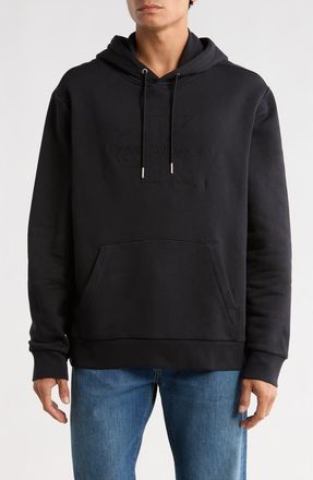 Calvin Klein Tonal Logo Hoodie in Black Beauty at Nordstrom Rack, Size Xx-Large