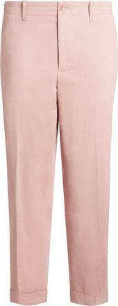 Etro cotton chino trousers - men - Cotton - 52 - Pink