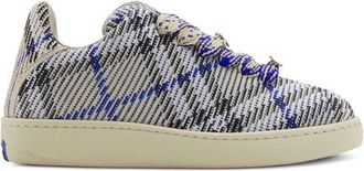 Burberry Check Knit Box Low-Top Sneakers, Brand Size 36.5 ( US Size 6.5 )