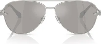 Versace VE2283100287 Aviator Full Rim Sunglasses - Silver