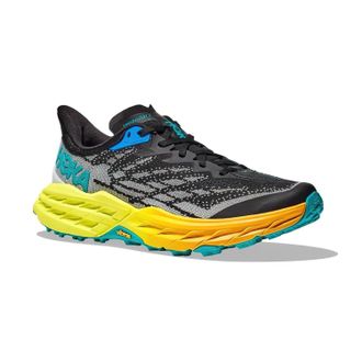 Hoka One One Womens Hoka One One Speedgoat -BEPR Black Trail Running Shoes GBNC1661
