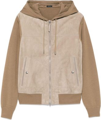 Tom Ford Bomber in pelle scamosciata - Marrone