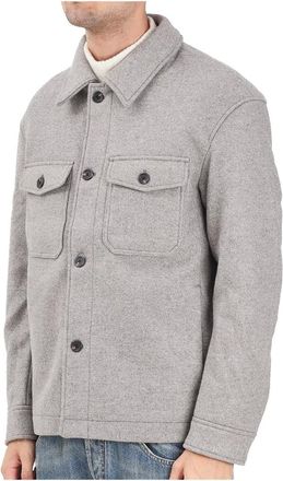 Selected Heren, Jassen, Grijs, Maat: 2XL Wol