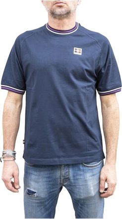 Aquascutum Hombre, Camisetas, Azul, Talla: M