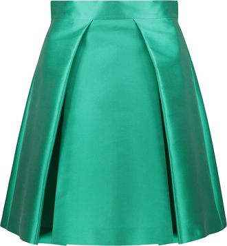 Alberta Ferretti Pleated Midi Skirt