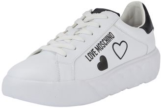 Love Moschino Womens JA15904G0H Sneakers, White 0A, 3.5 UK