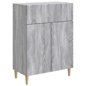 vidaXL Aparador Gris Sonoma 66 X 34,5 X 90 Cm Madera De Ingenier&iacute;a Vidaxl