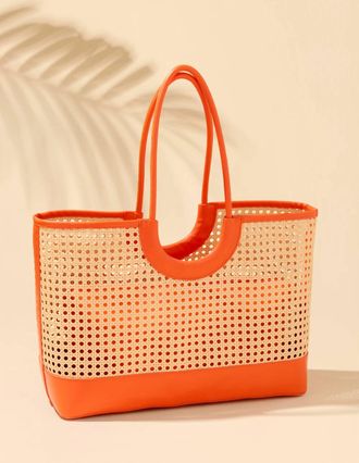 Shiraleah Womens Lyra Tote In Orange
