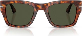 Persol 54mm Square Sunglasses in Havana /Green at Nordstrom