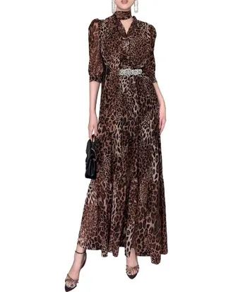 Burryco Burryco Short Sleeve Maxi Dress