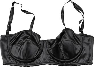 Dolce & Gabbana Semi-Pad Beugel Balconette BH - Dames - BHs - Zwart - S - Polyester - Ondergoed