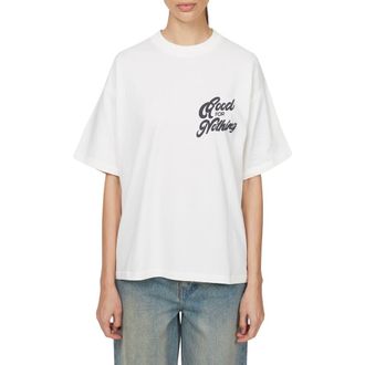 Good For Nothing Funk Oversized T-shirt in White at Nordstrom, Size X-Small Uk