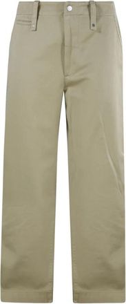 Burberry Hunter Broek - Heren - Straight fit broeken - Beige - S - Katoen - Broeken