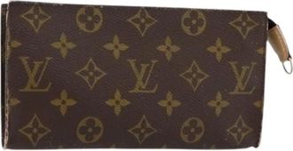 Louis Vuitton Pre-owned Clutches, female, Brown, Size: ONE SIZE Pre-owned Vintage Canvas Clutch