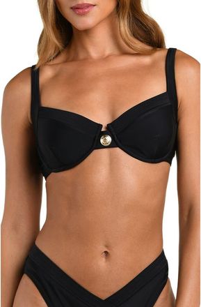 L'agence Adrienne Swim Top in Black at Nordstrom, Size X-Small