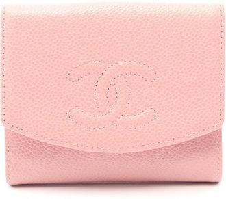Chanel Pink Leather Wallet (Bi-Fold) (Pre-Owned)