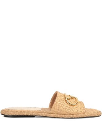 Sergio Rossi open-toe flat sandals - Neutrals