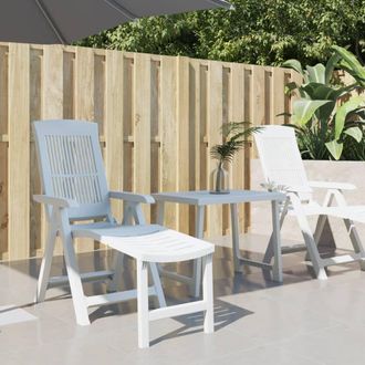 Berkfield Home Sun Lounger White Plastic