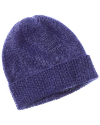 Sofiacashmere Sofiacashmere Brushed Cashmere Chunky Rib Hat