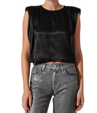 Astr Isola Top In Black