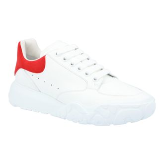 Alexander McQueen Alexander Mcqueen Womens Oversized Court Trainer - White Leather - Size EU 41