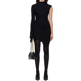 Balenciaga Womens Black Polyester Casual Dress