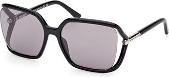 Tom Ford FT1089 SOLANGE-02 01C Womens Sunglasses Black Size 60