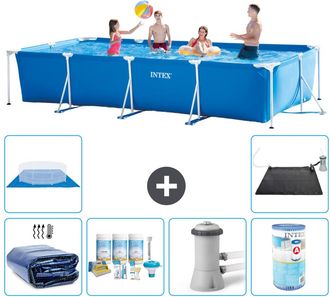 Intex Piscina Con Estructura Rectangular - 450x220x84 Cm - 7-piezas S30296